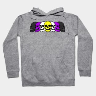 Pride Skulls Non-binary Hoodie